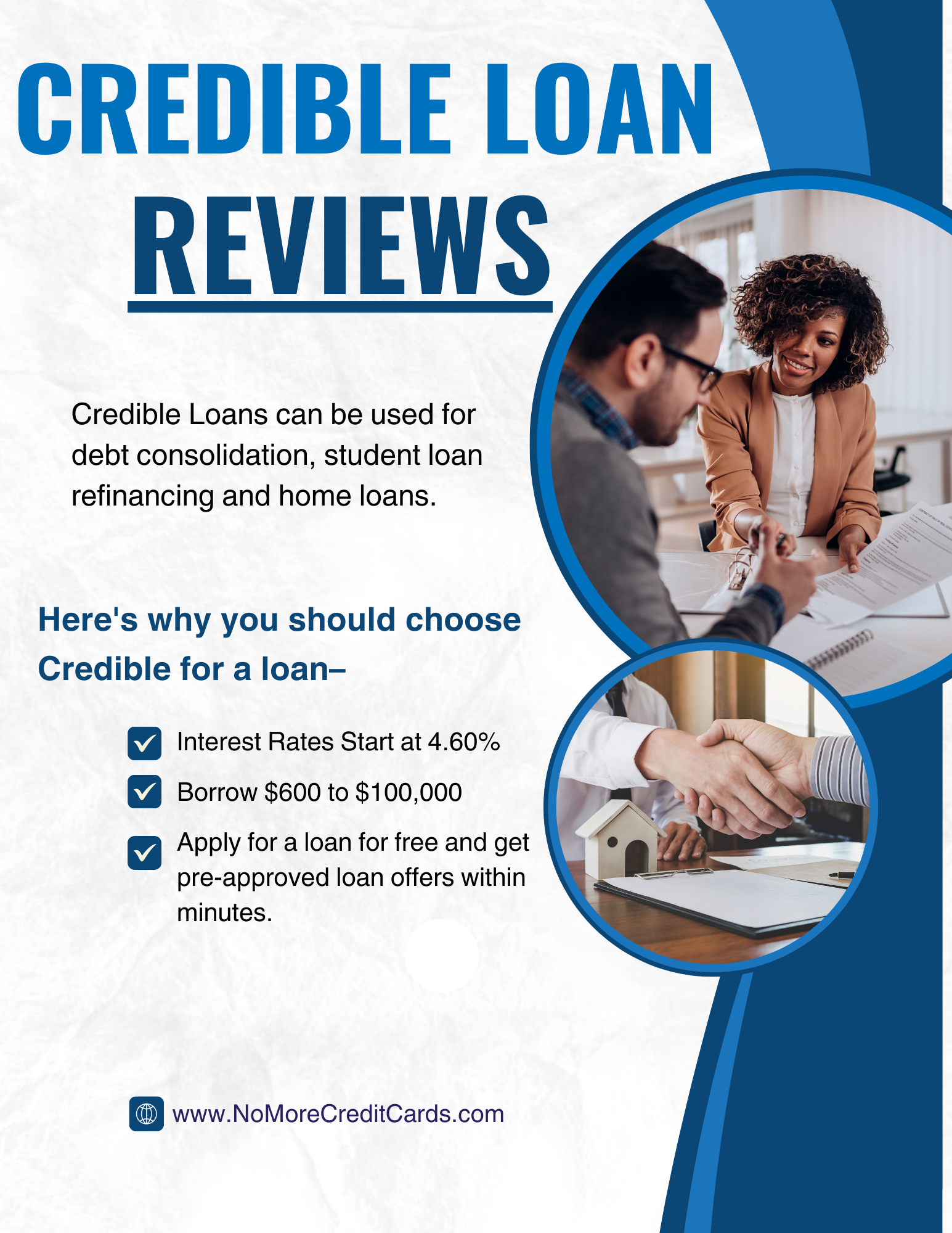 Read reviews: Credible Loans 